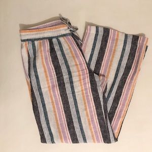 Old Navy Stripped Linen Pants (M)